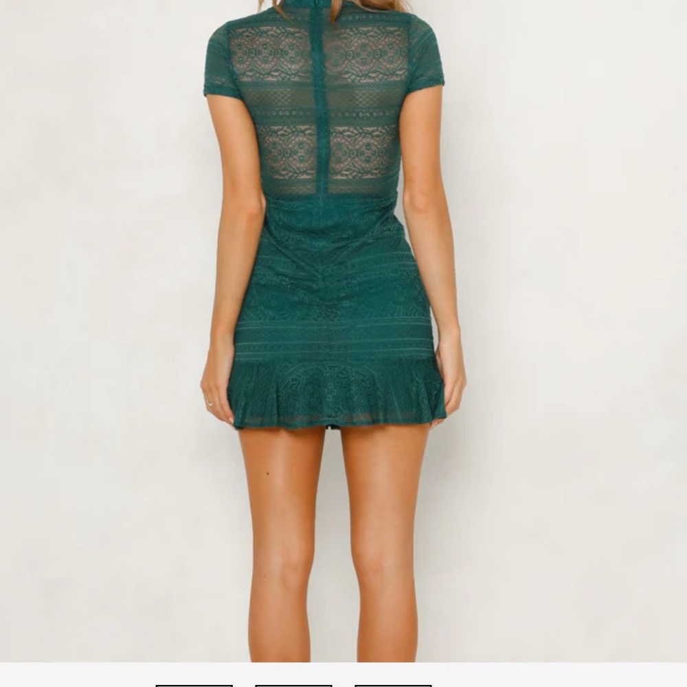 HELLO MOLLY green lace dress NWT